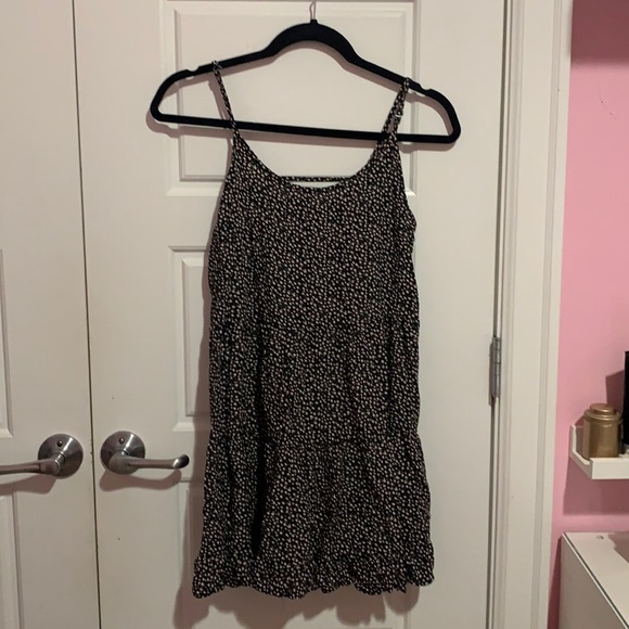 Garage Black floral summer dress - Picture 1 of 3